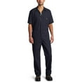 thumbnail image 2 of Dickies Mens Short Sleeve Poplin Coveralls, M Short, Dark Navy, 2 of 4