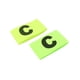 thumbnail image 3 of Elastic C Prints Football Soccer Player Captain Armband Green 2pcs, 3 of 3
