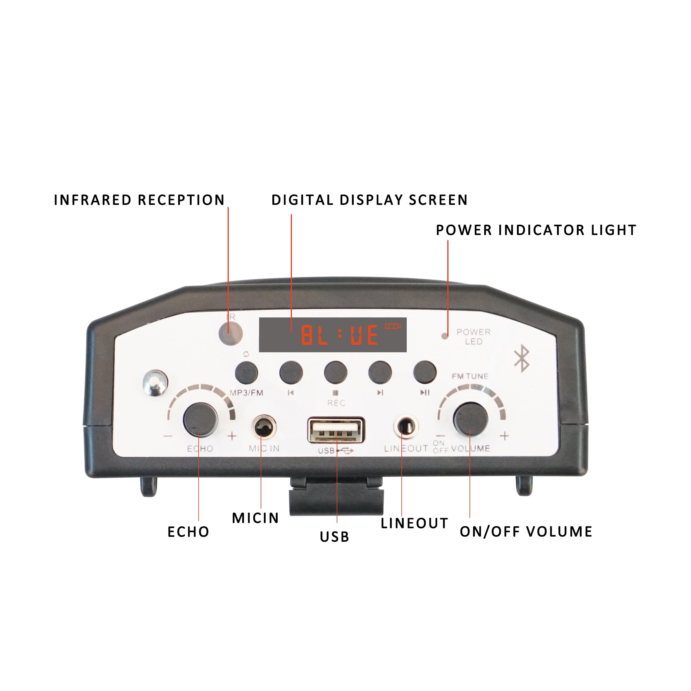 Speaker for Teachers Loudspeaker Microphone Portable Voice Amplifier Mini Wired ,True Acoustic Power Amplifier