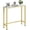 Marbleized White, variant on Narrow Console Table, 29.5" Small Entryway Table, Thin Hallway Tables, Slim Sofa Side Tables for Hallway, Living Room, Bedroom, Foyer, Marbleized White