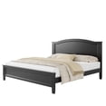 thumbnail image 4 of Euroco Wood Full Size Platform Bed, Black, 4 of 10