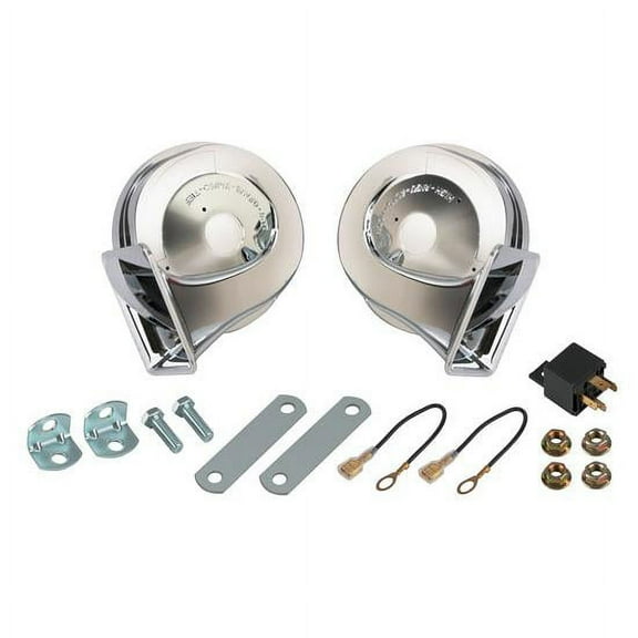 Chrome 12 Volt Horns