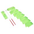 thumbnail image 1 of Uxcell 2 Pcs Dance Ribbons, 78.7" Rhythmic Gymnastics Ribbon Streamers Dancer Wand Twirling Dancing Ribbons for Artistic Dancing Gymnastics Training, Green, 1 of 7