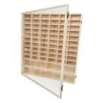 thumbnail image 3 of Yinanstore Wooden Toy Car Display Case Display Shelf Multi Grid Durability Showcase Protection with Dustproof Door Organizing Wall Mount 62 Grid, 3 of 6
