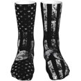 thumbnail image 2 of SEVEBJ Chaussettes Fantaisie Chaussettes Mi-Mollet Athlétiques Chaussettes de Sport Chaussettes de Course Chaussettes de Randonnée Cyclisme pour Femmes Hommes 16 Pouces Blanc, 2 of 7