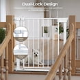 thumbnail image 4 of Pet Gate, Caveen 29.5''-32.2''Dog Gates for Stairs & Doorways, Gate for Ages 6 to 36 Months, White, 4 of 8