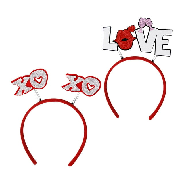 2 diademas para el día de San Valentín, suministros para disfraces para fiesta, cosplay. Hugo aro de san valentin