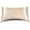 Champagne, variant on Curved Pillow Case, Side Sleeper Pillowcase, Grey Satin Pillowcase Cover with Zipper, Breathable and Soft, Queen Size 20 x 30 Inches