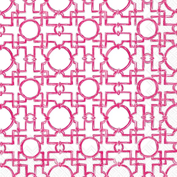 Serviettes en Papier 3 Plis Boston International Rosanne Beck IHR, Lot de 20, Format Lunch, Aiko Rose