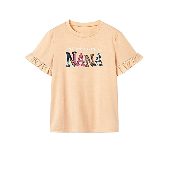 Camiseta de verano para mujer Yuyangstore cuello redondo S