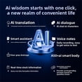 thumbnail image 3 of Bluetooth AI Translation Earbuds, Real-Time Translation, Noise Cancelling, Translate 140 Languages, LCD Touch Screen, No Subscription Life Time Free2025新款跨境智能ai翻译蓝牙耳机入耳式骨传导运动蓝牙无线小耳机, 3 of 9