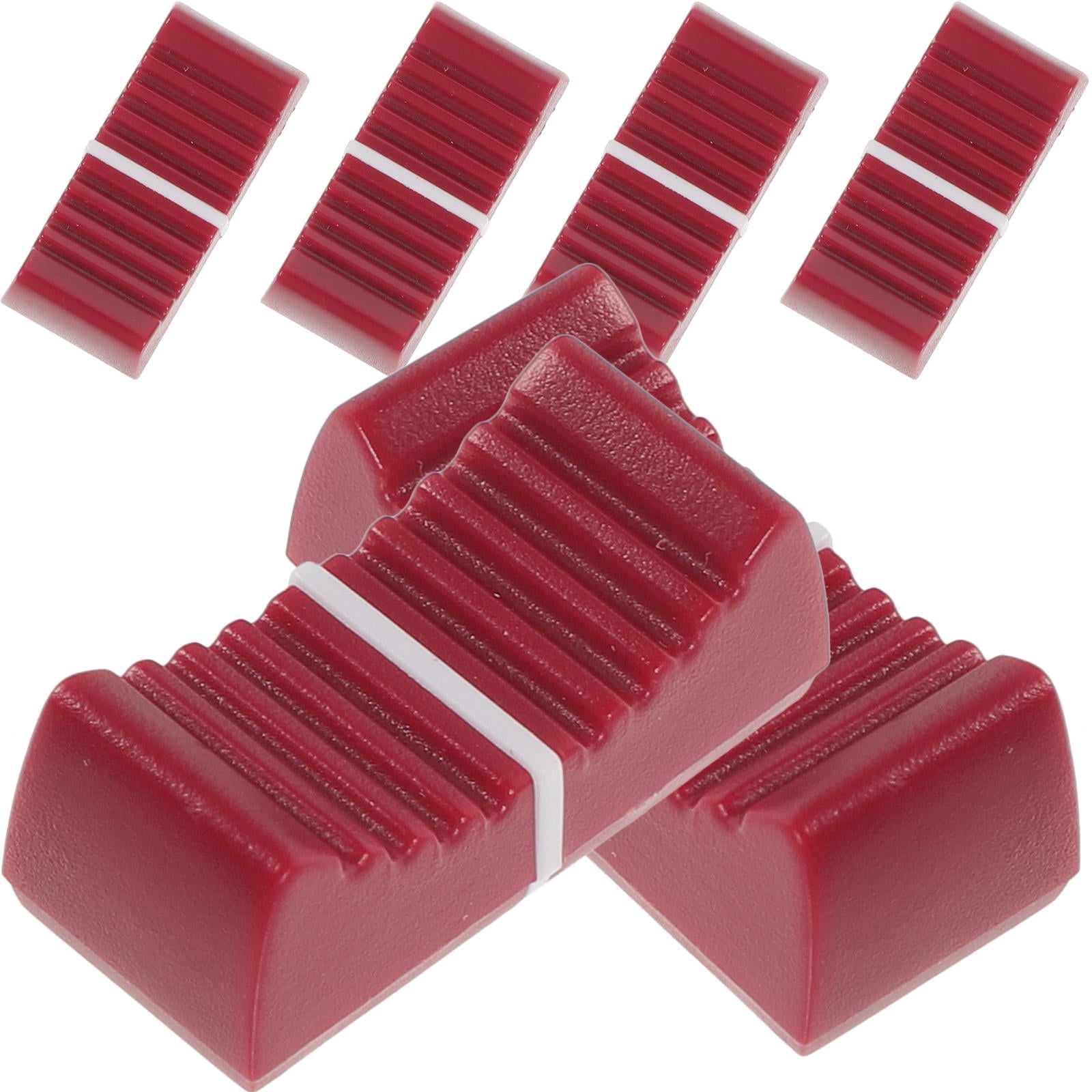WORGEOUS 24-Pack Flat Push Straight Slide Potentiometer Knobs Replacement Caps for Potentiometer Shafts