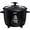 Black, variant on COOK WITH COLOR Rice Cooker, 6-Cup with Tempered Glass Lid, Floral Pink