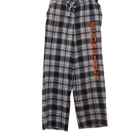 Oregon State University (OSU) Cowgirls Plaid Flannel Pajama Lounge Sleep Pants (Large)