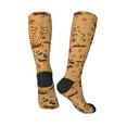 thumbnail image 4 of Daiia Sports Socks Brown Mushrooms Printed Novelty Crew Socks for Men Women Knee High Socks Cotton Socks Soft & Breathable Support Unisex Socks, 4 of 9