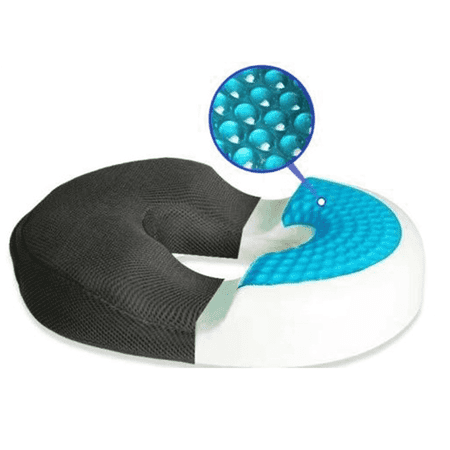 FURMORA Seat Cushion,Gel Donut Pillow for Tailbone Pain Relief,Memory Foam Cooling Cushion for Long Sitting