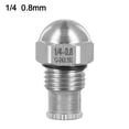 thumbnail image 4 of RichLink 1/4 Bspt Stainless Steel Mist Nozzle, 0.3-1.5Mm orifice, Fine Atomizing Spray for Garden Irrigation, Cooling, Humidification, 60° Spray Angle,0.8mm, 4 of 10