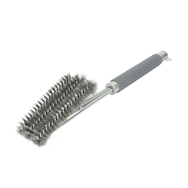 Jelly Comb Grill Brush Bristle Free & Scraper Safe BBQ Cleaning Brush with  Wide Scraper 16.5 Inch Stainless Steel Barbecue Cleaner with Long Handle  for All Grill Type 