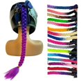 thumbnail image 1 of Hai Hong Helmet Hair Helmet Pigtails Gradient Ramp Helmet Ponytail with Suction Cup for Motorcycle Bike Ombre Color 2PCS, 1 of 6