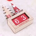 thumbnail image 3 of Elk Decorated Desktop Wooden Block Perpetual Calendar Desk Accessory Chic Number for Home Office Christmas Gift Decoration (Pattern A), 3 of 9