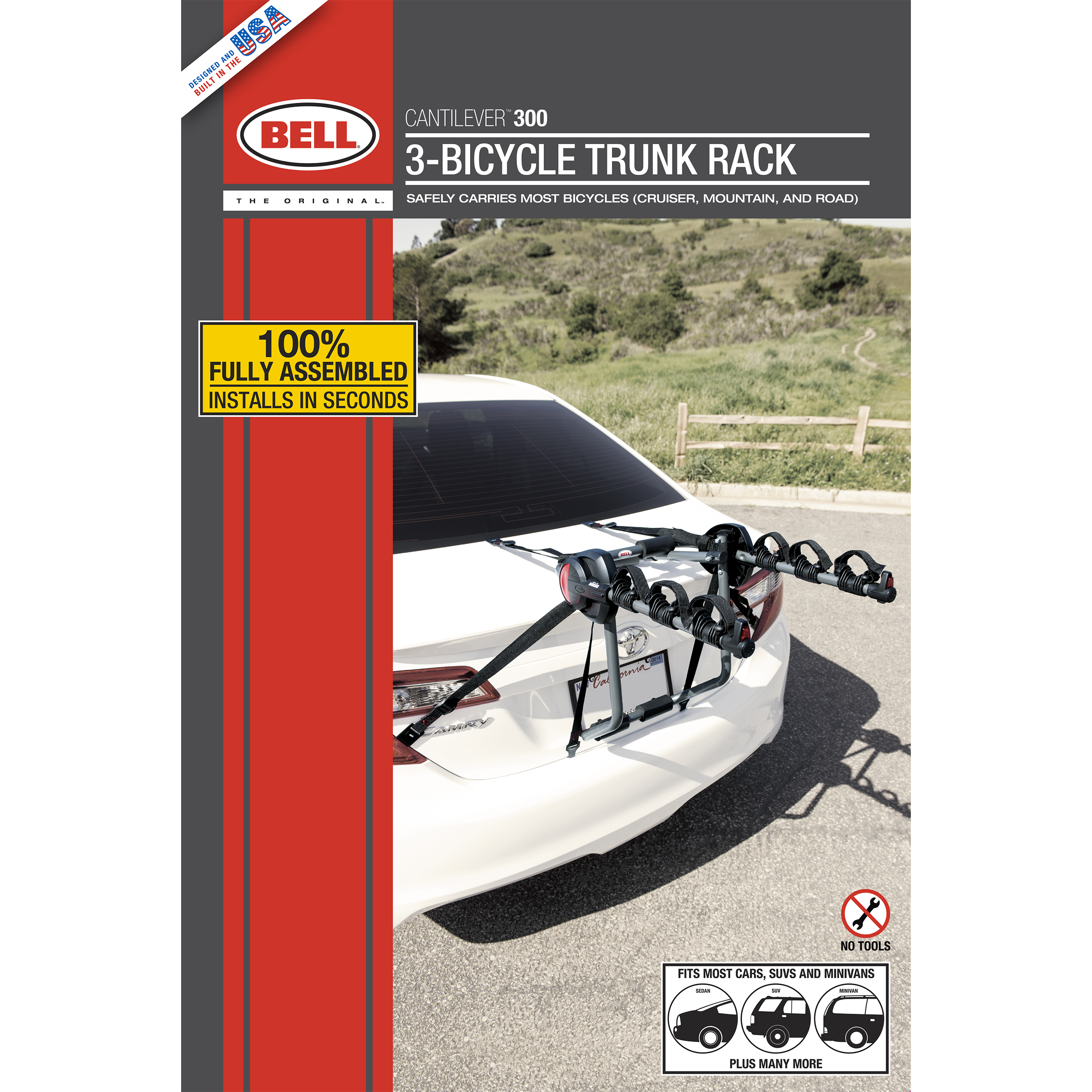 Bell Sports Cantilever 300 3-Bike Trunk Rack photo 3