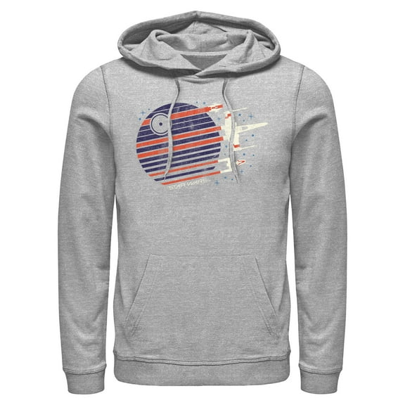 Mens Star Wars Death Star Streaks Lightweight Hoodie