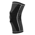 thumbnail image 2 of Rodillera tejida manga de dragón con almohadilla de silicona para ejercitar la protección deportiva de correr s negra, 2 of 10