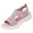 Pink, variant on EKVAHL Women's Mesh Knit Platform Sandals, Open Toe Slingback Walking Shoes, Orthopedic Breathable Slip-On Summer Travel Hiking Sandals Beige
