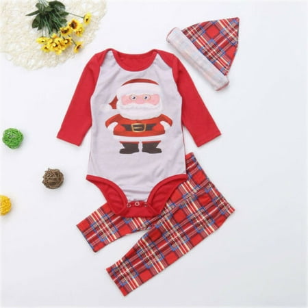 

US Plus Family Matching Christmas Pajamas Set Women Baby Kid Sleepwear Nightwear