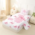 thumbnail image 2 of Erosebridal Initial Alphabet A Twin Sheet Sets,Dreamy Princess Bowknot Bedding For Bowtie Girls 3-Piece, 2 of 6