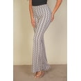 thumbnail image 5 of High Waist Flare Pants with Wave Pattern, 5 of 7