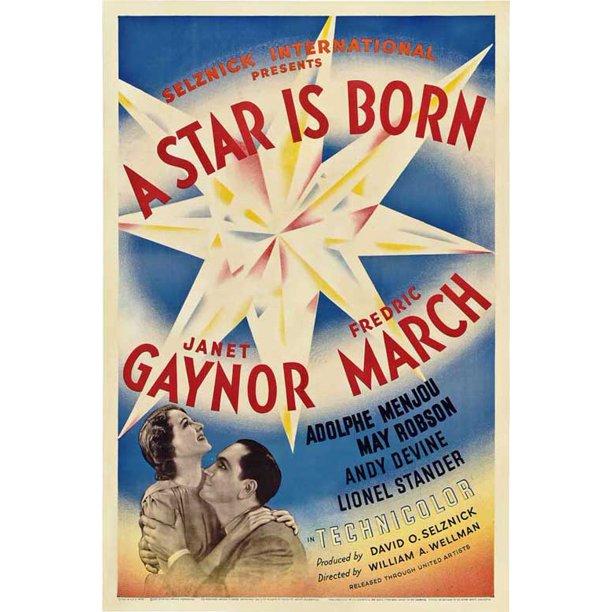 A Star Is Born Movie Poster Style B 11 X 17 1954 Walmart Com Walmart Com