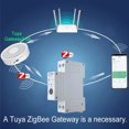 thumbnail image 2 of Disyuntor Inteligente Tuya ZigBee con Temporizador de Reconexión, Medidor de Energía, Monitor de KWH y Protección Sobrecargas para ZigBee., 2 of 5