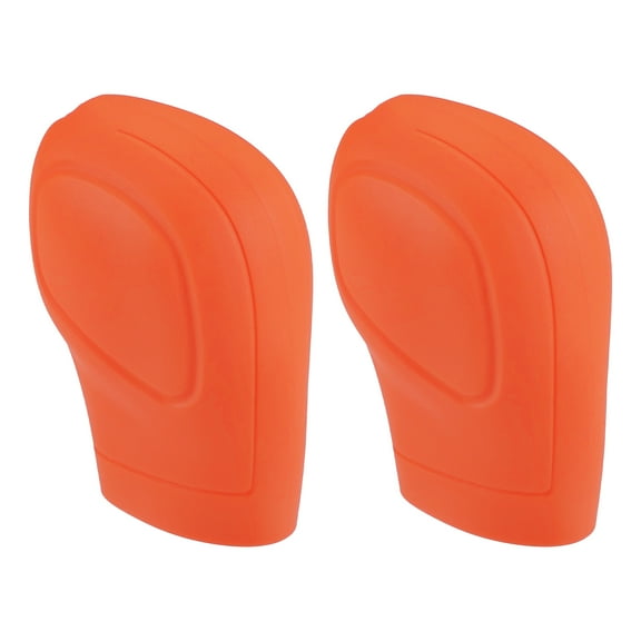 Unique Bargains Universal Car Gear Shift Cover Comfortable Handbrake Shifter Cover Anti-Slip Silicone Orange 2 Pcs