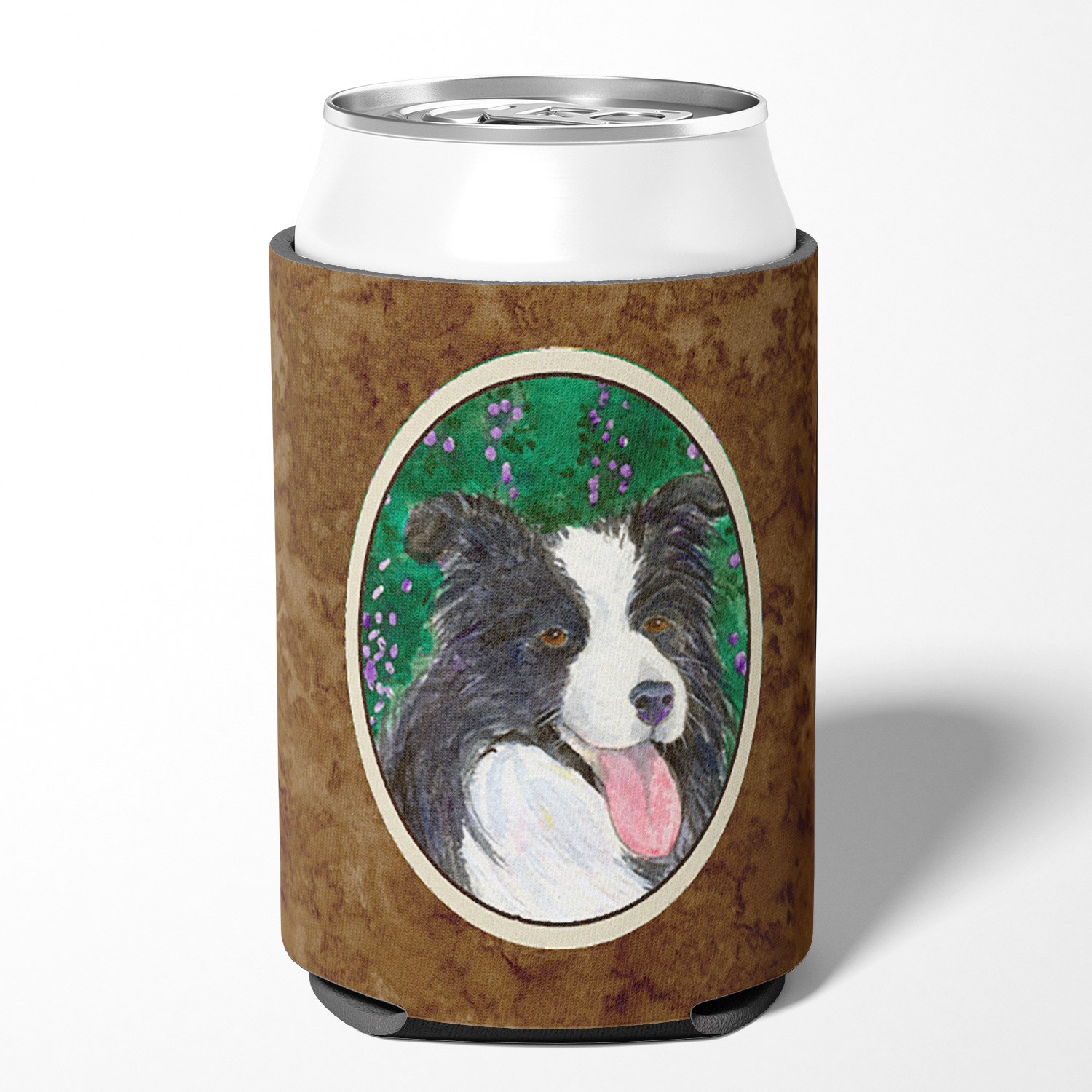 Caroline's Treasures SS1053CC Border Collie Can or Bottle Hugger, Can Hugger, multicolor