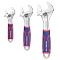 thumbnail image 1 of Juego de llaves ajustables WORKPRO Cr-V de 3 piezas con empuñadura de goma, 1 of 7