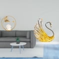 thumbnail image 2 of Juego de estatuas de bola de cristal Escultura de bola de cristal Figura de hierro Estatua de resina de cisne Escultura de figura de cisne con, 2 of 8