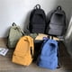 thumbnail image 3 of Mochila de nailon de moda de color sólido, mochila escolar para mujer, mochila ligera para escuela secundaria para mujer, 3 of 6