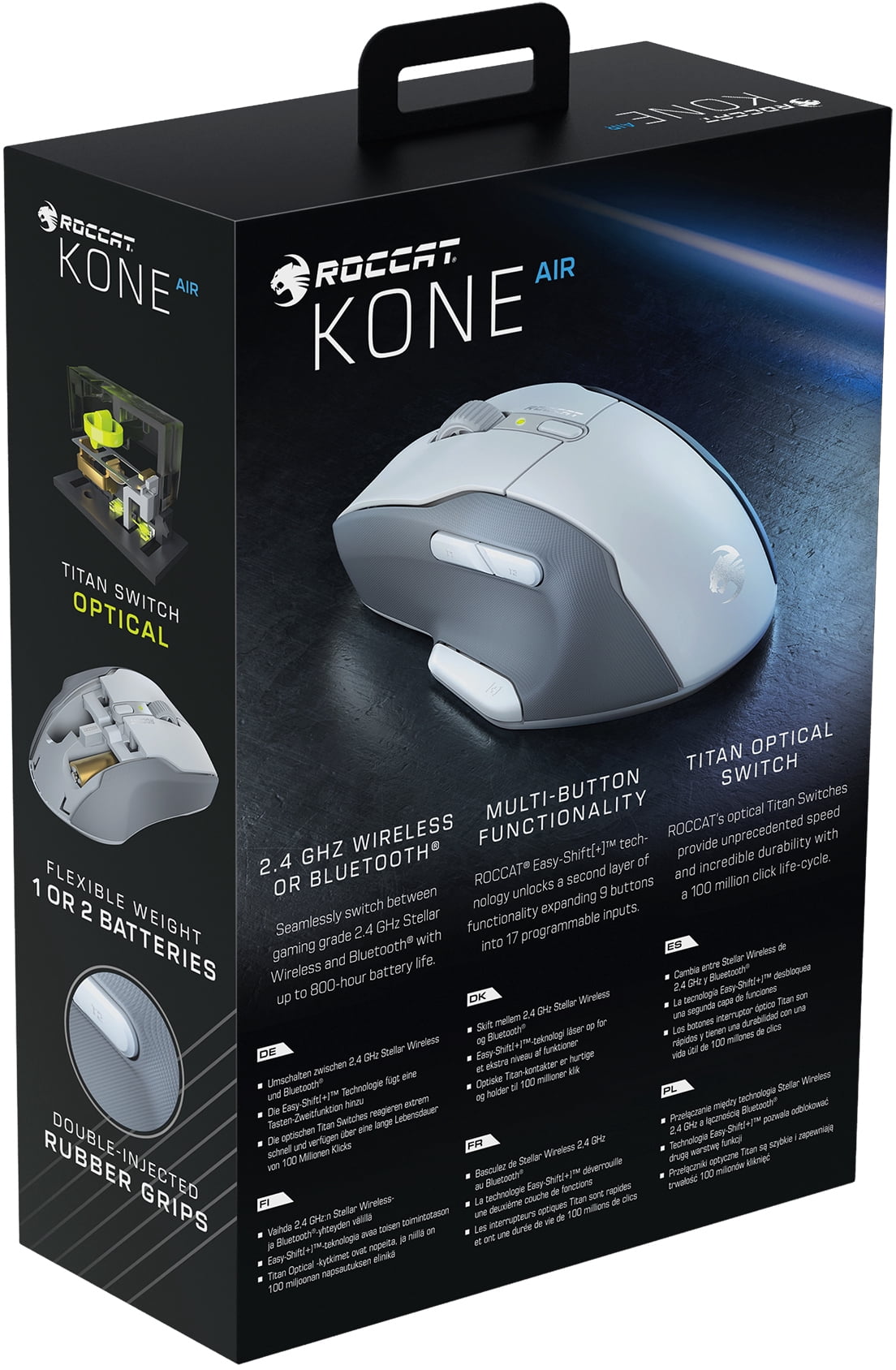 ⭐️ ROCCAT KONE AIR ワイヤレスマウス【新品・未開封】 ROCCAT Kone Air Mouse - White - Walmart.com