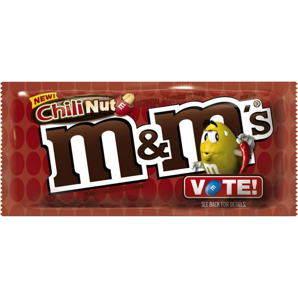 M&M'S Chili Nut Peanut Chocolate Candy Bag, 1.74 oz