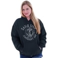 thumbnail image 3 of Funny Nautical Sea Captain Anchor Pun Unisex Plus Fleece Graphic Hoodie Brisco Brands 2X, 3 of 4