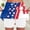 Blue, variant on Plcasen Independent Day Women Tennis Workout Skorts High Waisted Athletic Skirts, Lightweight Golf Running Skirt