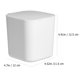 thumbnail image 2 of Cubo de basura de escritorio de oficina versátil soporte de herramientas de maquillaje de cubo de basura de diseño Simple HOMEMAXS 13079654-MX, 2 of 6