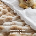 thumbnail image 7 of ROSEKIND Ultra Soft Cozy Faux Fur Throw Blanket, Fuzzy Plush Thick Bubble Blanket, 7 of 7