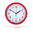 thumbnail image 7 of Silent Wall Clock Silent Round Wall Clock 8 Inch Battery Powered Wall Clock for Living Room Home Bedroom Kitchen Red, 7 of 7