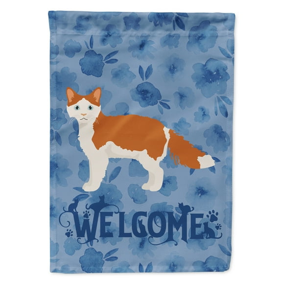 Carolines Treasures CK4909GF La Perm 2 Cat Welcome Flag Garden Size Small multicolor