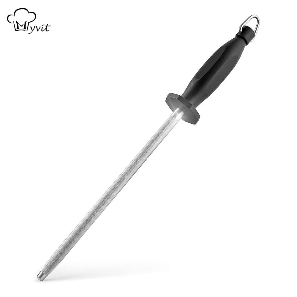 Honing Steel 9.5 Professional Chef Knife Sharpener Rod Sharpening Steels  Stick For Kitchen Knife And Stainless Steel Knives