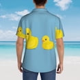 thumbnail image 4 of Disketp Cute Ducky Hawaiian Shirts for Men,Mens Casual Short Sleeve Button Down Shirts Beach Shirt,Large, 4 of 7
