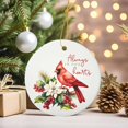 thumbnail image 5 of Christmas Memorial Ornament - Red Cardinal Bird Ceramic Hanging Decoration, Personalized Ornaments for Christmas Tree, Xmas Gift for Bird Lover, Those Remembering Loved Ones, 5 of 9