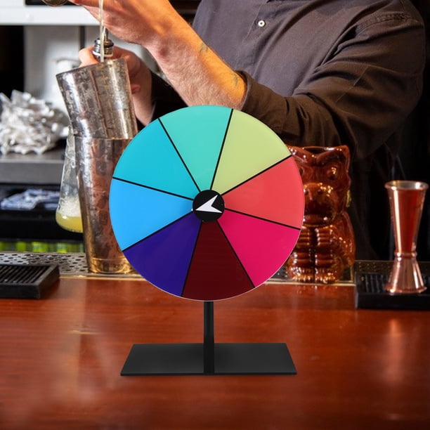 Ruleta De La Suerte Con Soporte Y Tablero Acrílico Borrable - Ideal Para Carnavales Y Ferias